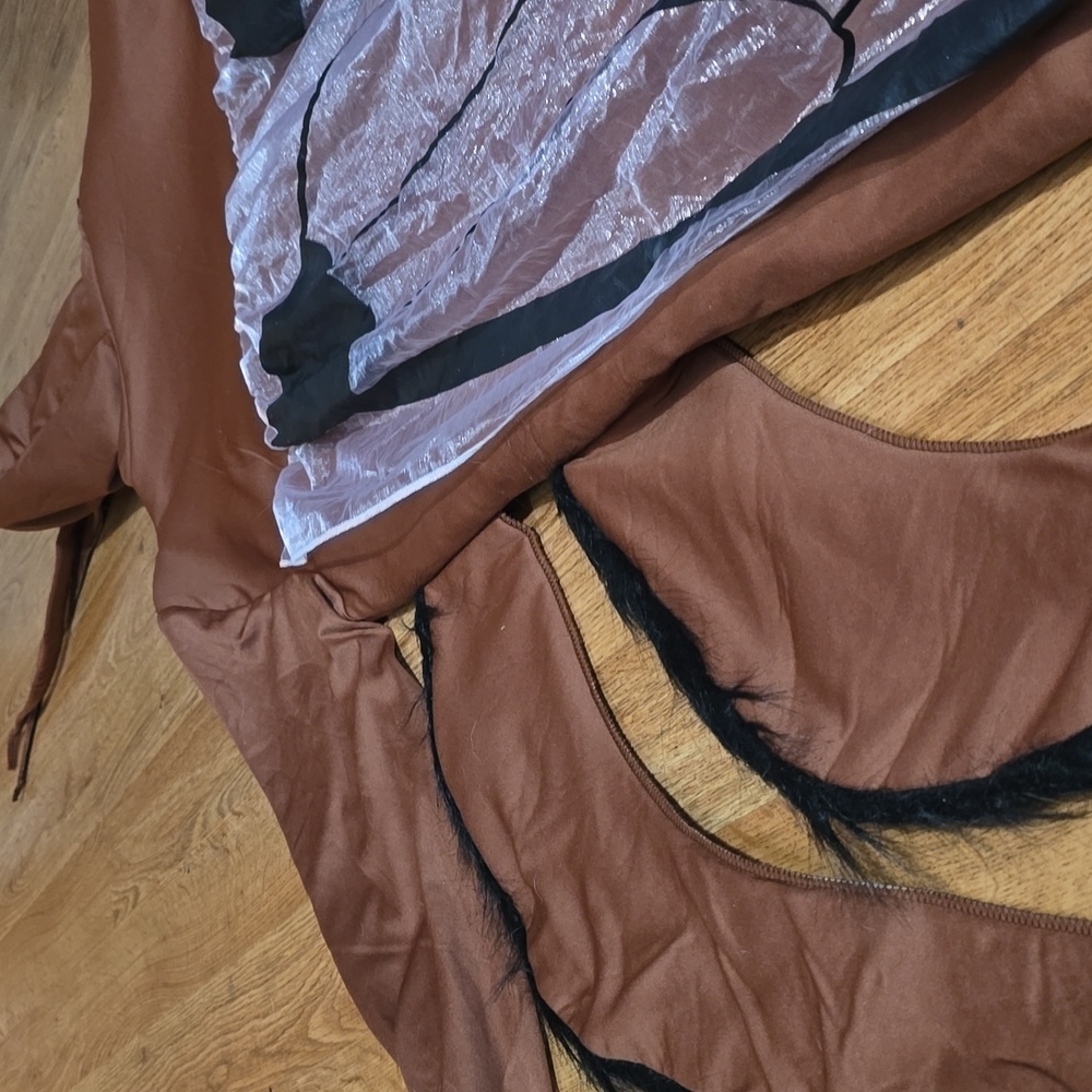 Brown Winged Insect Costume with Tan Thorax Zip Front - Picture 7 of 7